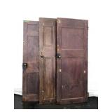 (3) Vtg. Wooden Doors