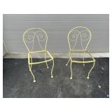 (2) Metal Outdoor Chairs