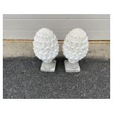 (2) Concrete Statues