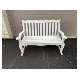 Painted Wooden Bench