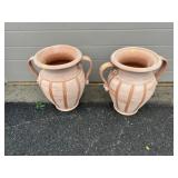 (2) Terracotta Planters