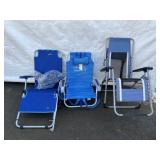 (3) Various Folding Lawn/Beach Chairs