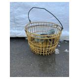 (2) Egg Baskets, Glass Insulators