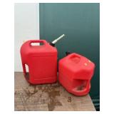 (2) Plastic 5 Gal. Gas Cans