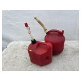 (2) 2 Gal Plastic Gas Cans