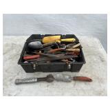 Plastic Tool Box w/ Hand Tools