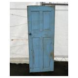Vtg. Painted Wooden Door.