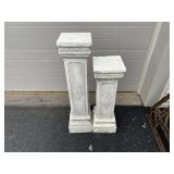 (2) Molded Fiberglass Plant Stands