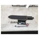 Machete Knife, Micrometer, etc.