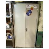 Double Door Metal Utility Cabinet and Contents