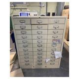 Steel File Box with Contents