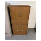 Double Door Storage Cabinet with 2 Drawer File