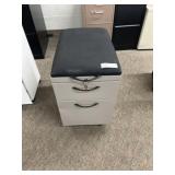 New 2 Drawer File with Upholstered Top