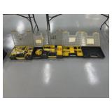 (5) Plastic Hardware Organizers with Hardware