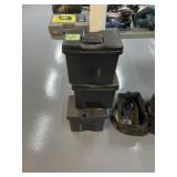 (3) Plastic File Boxes