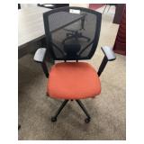 New Upholstered Mesh Back Swivel Office Chair