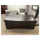 New Global Bow Front Desk with Return