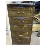 5 Drawer Industrial Metal File Cabinet