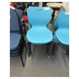 (9) New Armless Stacking Chairs