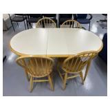 Wooden Kitchen Table with 4 Chairs