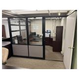 Hon Office Enclosure with Desk and Hutch