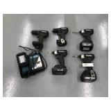 (3) Makita Cordless Drivers with 2 Drills
