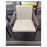 New Upholstered Wood Frame Reception Chair
