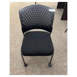 New Global Armless Guest Chair on Castors