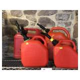 (4) Plastic Fuel Cans