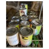 16 Cans of Assorted Paint