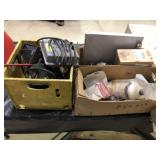 (2) Boxes of Electrical Parts, Jigsaw, etc.