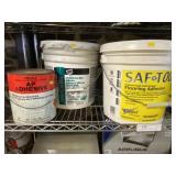 (4) Partial Buckets- Flooring & Cove Base