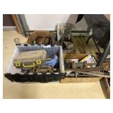 (4) Boxes of Slide Hammers, Hardware, Hand Tools