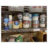 Assorted Partial Cans of Paint
