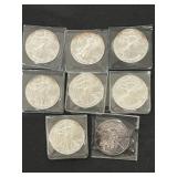 (8) Silver Eagles