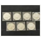 (7) Silver Eagles