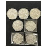 (7) 2015 Silver Eagles