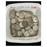 $20 in 90% Silver Quarters