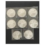 (8) Silver Eagles