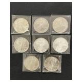 (8) Silver Eagles