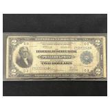 1914 $2 Philadelphia Fed. Reserve Large Note