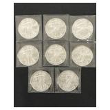 (8) Silver Eagles