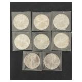 (8) Silver Eagles