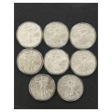 (8) 2012 Silver Eagles