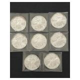 (8) Silver Eagles