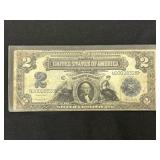 1899 $2 Silver Certificate Large Note