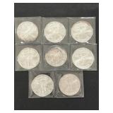 (8) Silver Eagles