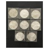 (8) Silver Eagles