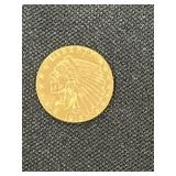 1915 $2.50 Indian Head Gold Piece