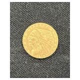 1910 $2.50 Indian Head Gold Piece